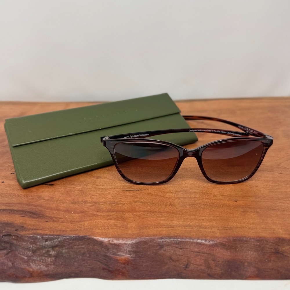 Flying Eyes Optics Athene Tortoise Sunglasses +1.50 Reader UV400 USA